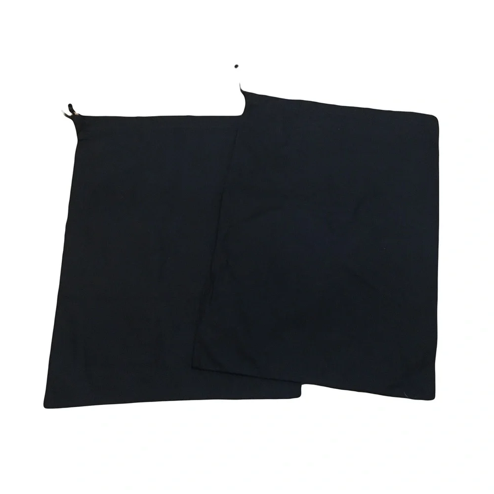 Two (2) Laurence Decade Black Drawstring Dust bags